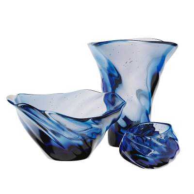 MURANO DECOR VASE SET